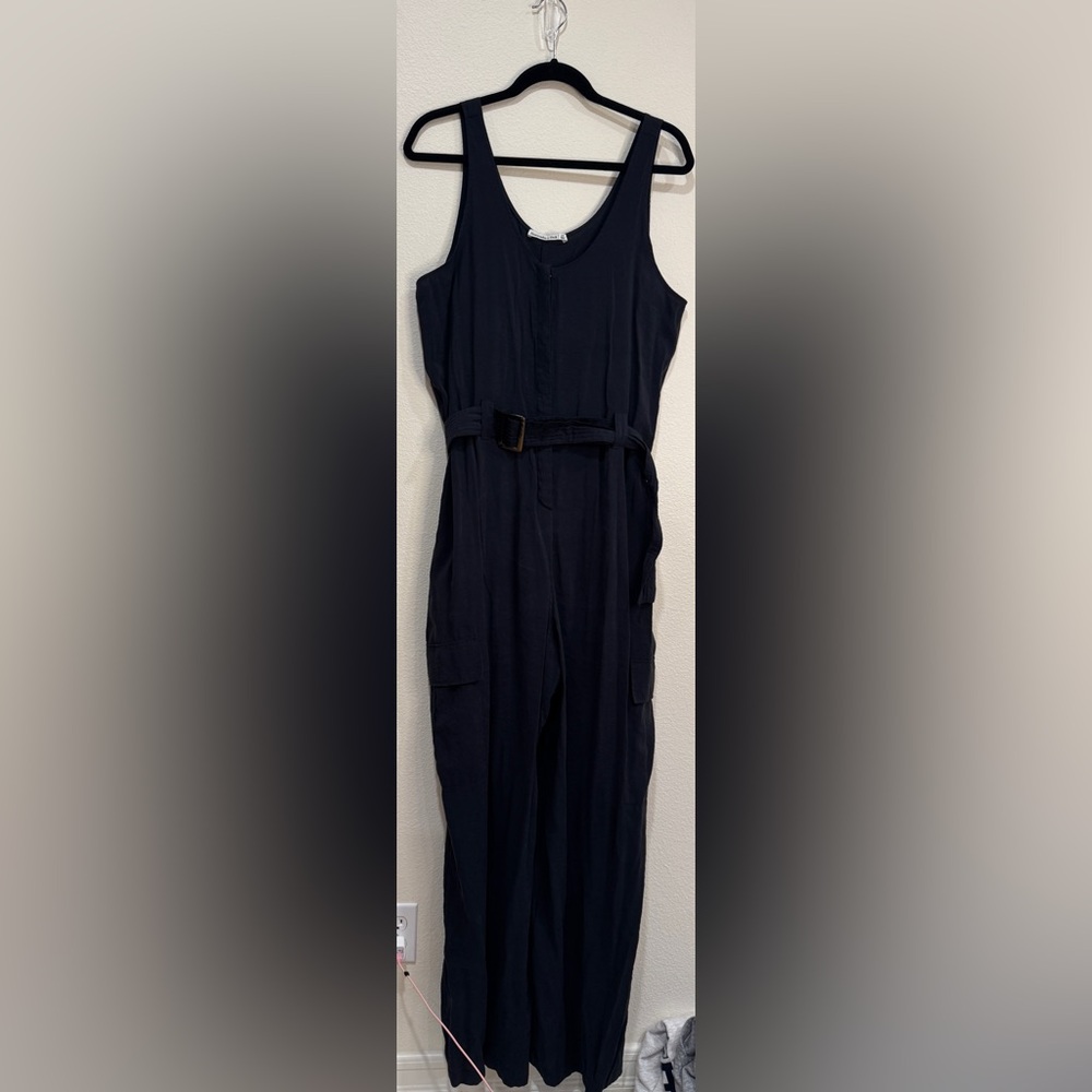 Abercrombie & Fitch Navy Jumpsuit with Belt